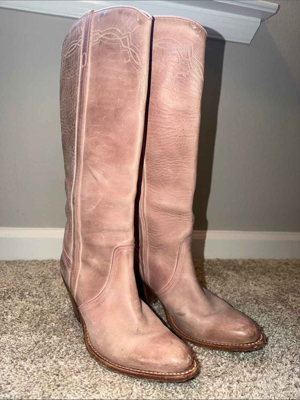 Frye Western Boot Blush Pink Size 7